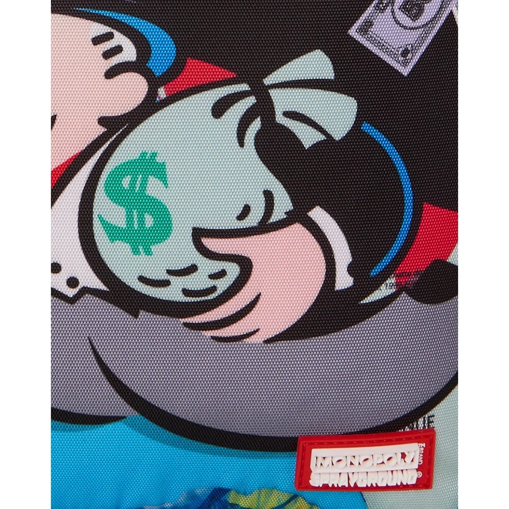 Sprayground Monopoly Grab & Go Go Go Backpack Unisex Blue Shoulder Strap SPR376